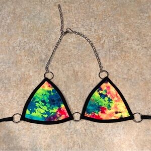 Planet disco rave/Festival bikini top